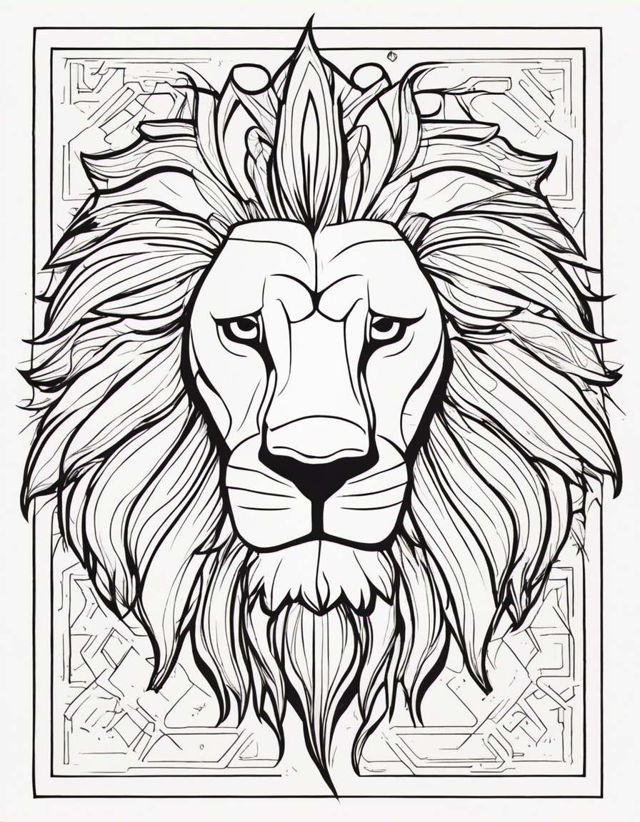 cartoon lion king coloring page