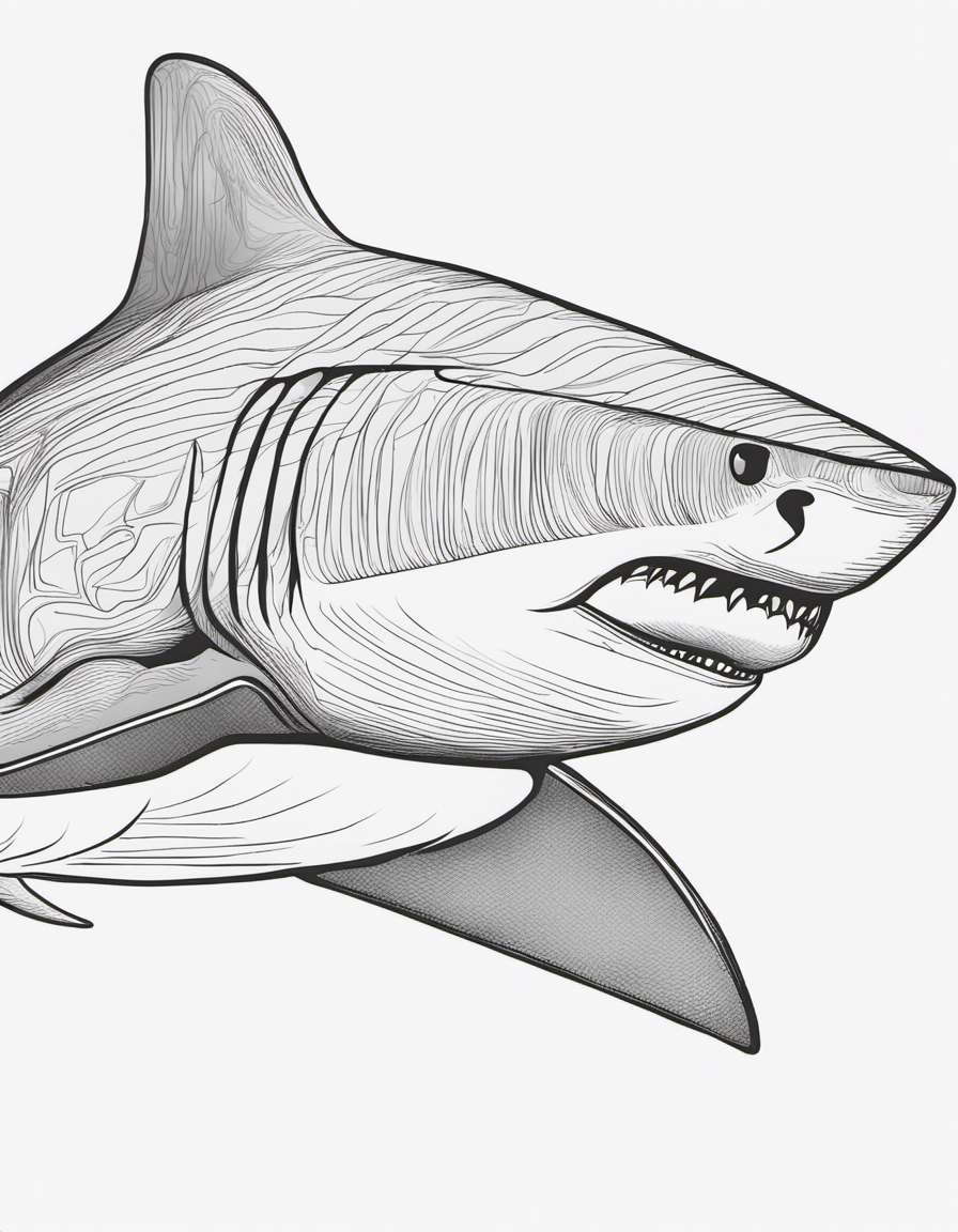 Shark coloring page