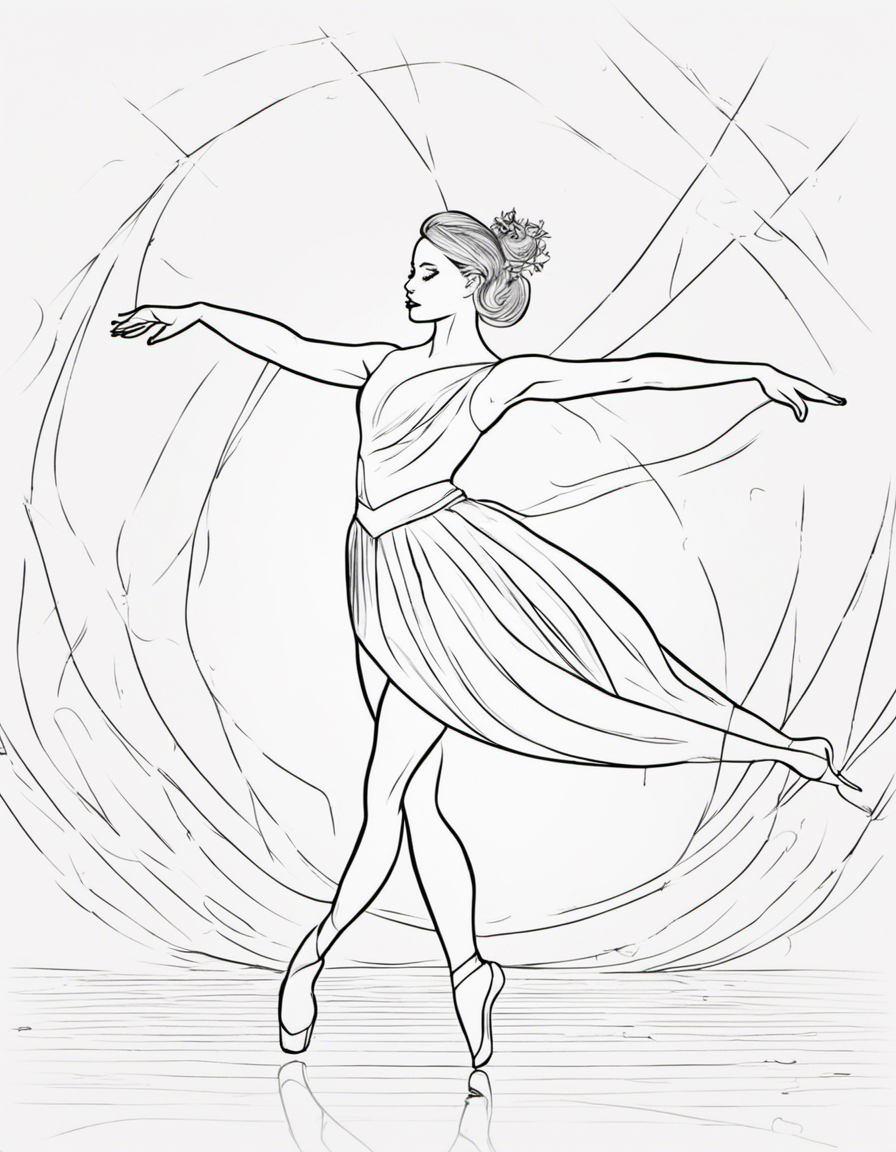 ballerina coloring page