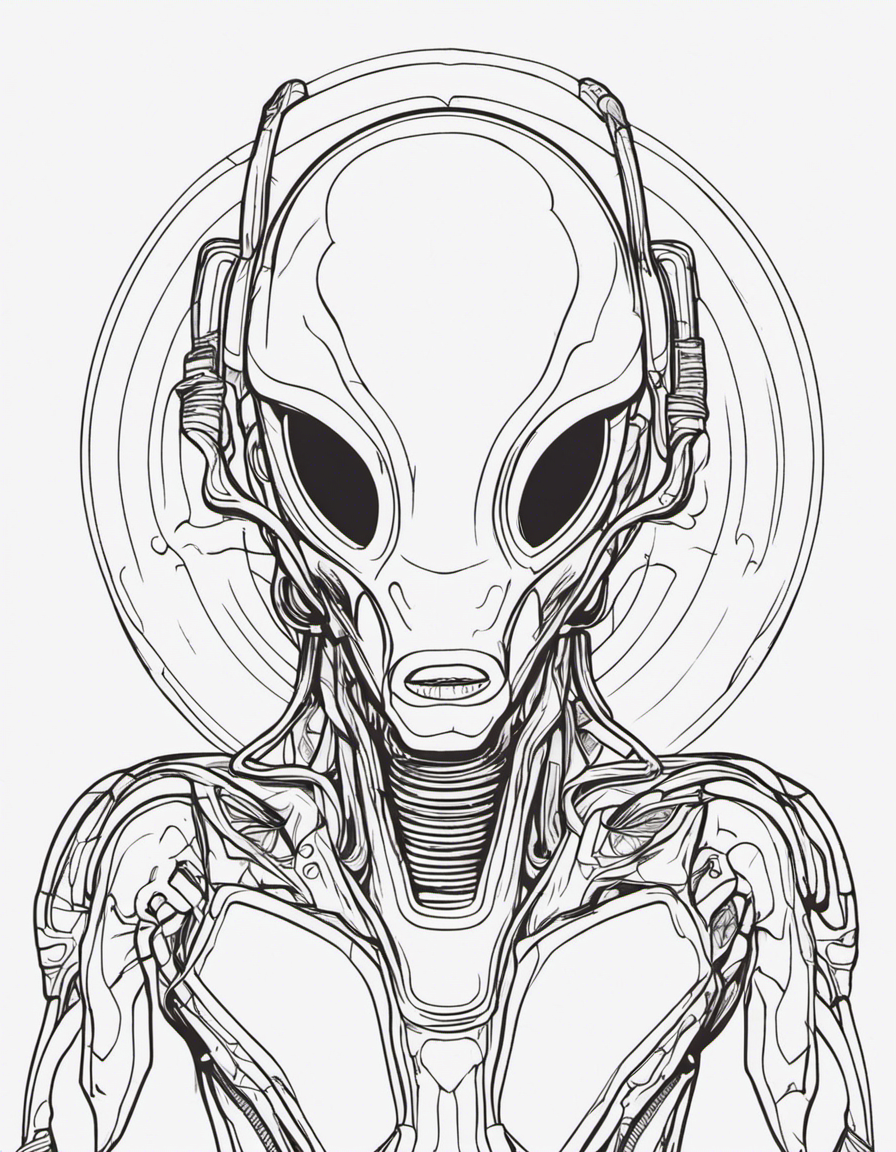 alien coloring pages