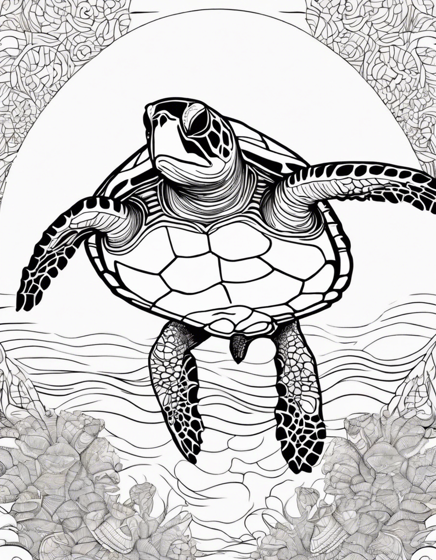 turtle coloring pages