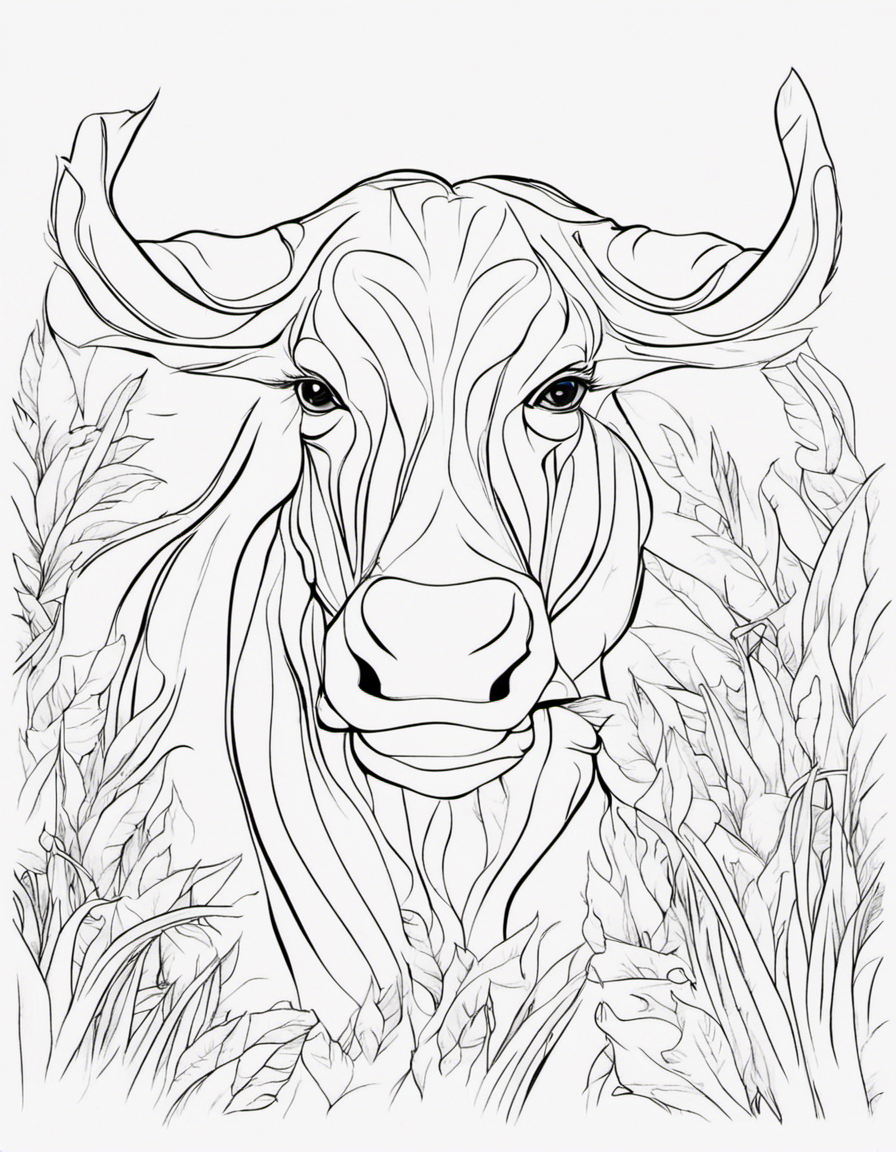 realistic animal coloring page