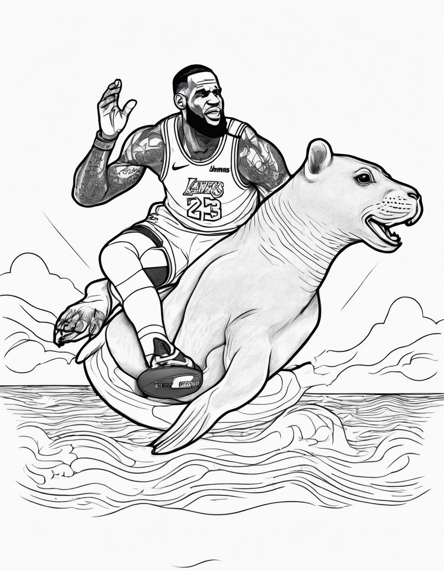 lebron james coloring pages