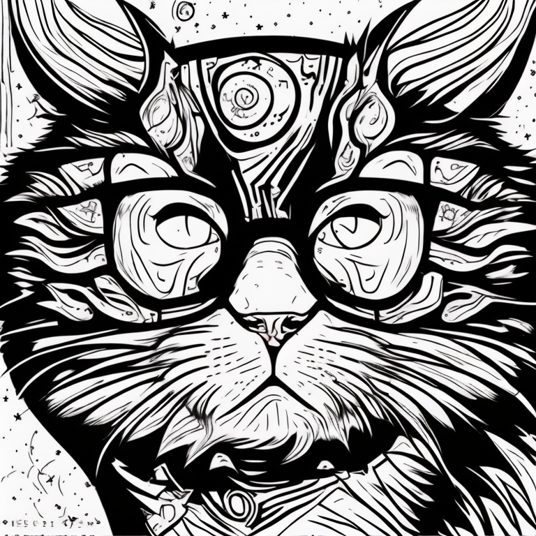 Gato coloring page