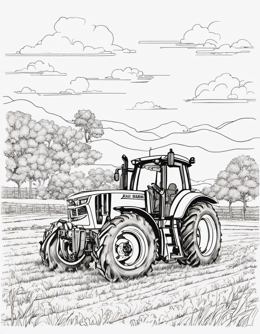 john deere for adults coloring page