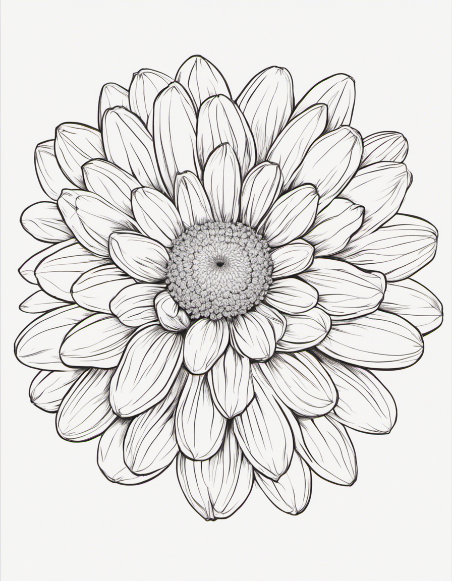 daisy coloring page