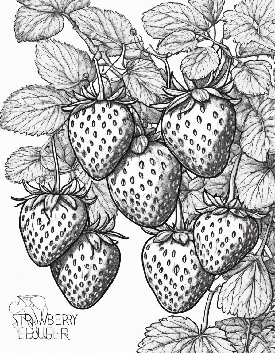 strawberry coloring pages