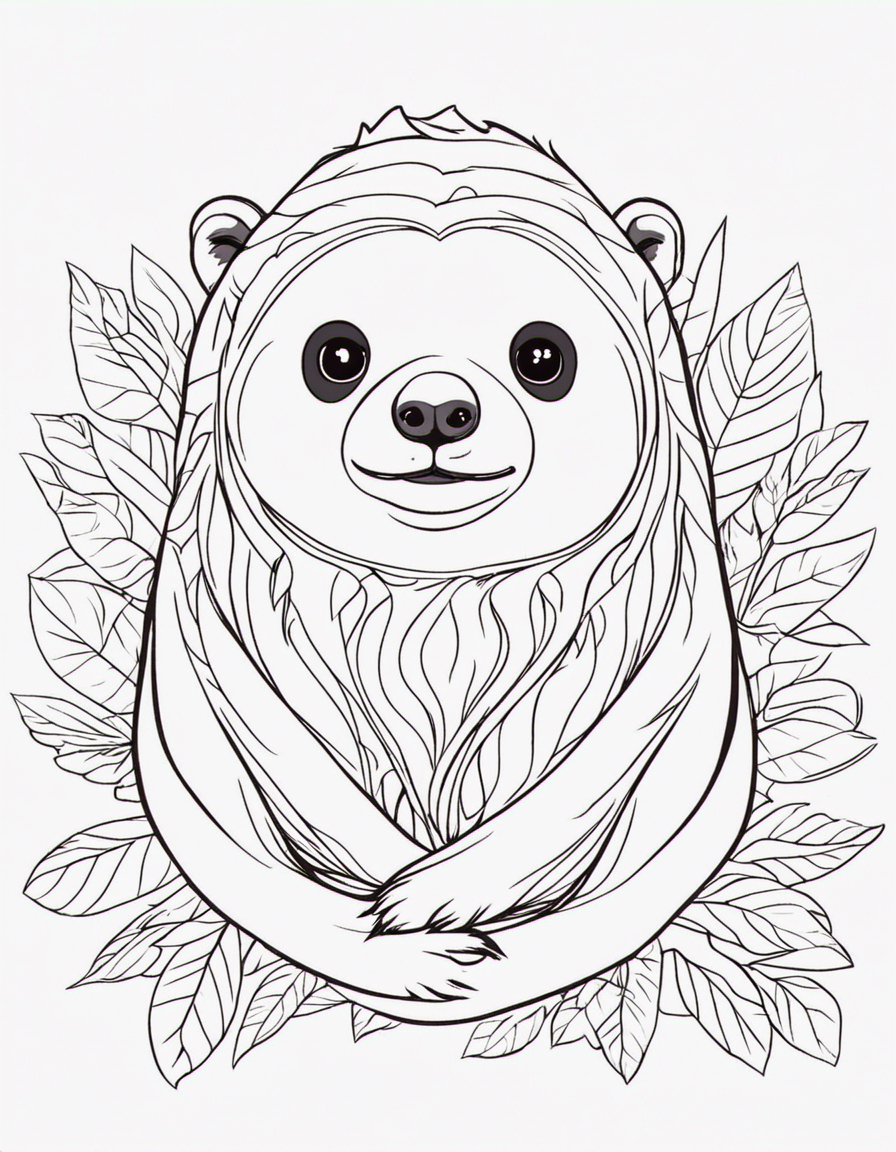 sloth coloring pages