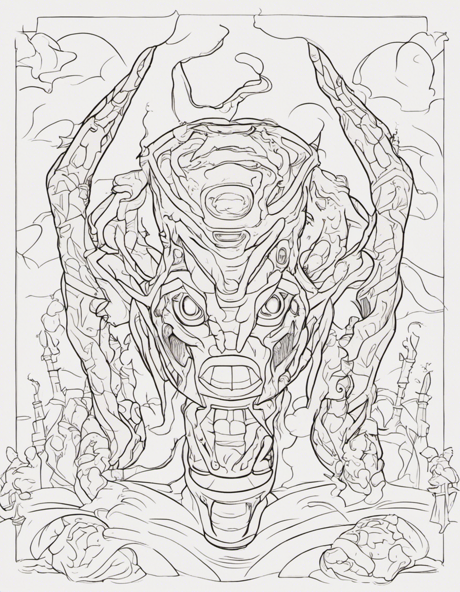 monster coloring page