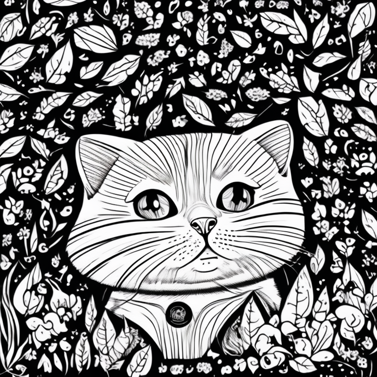 a cute cat illustration