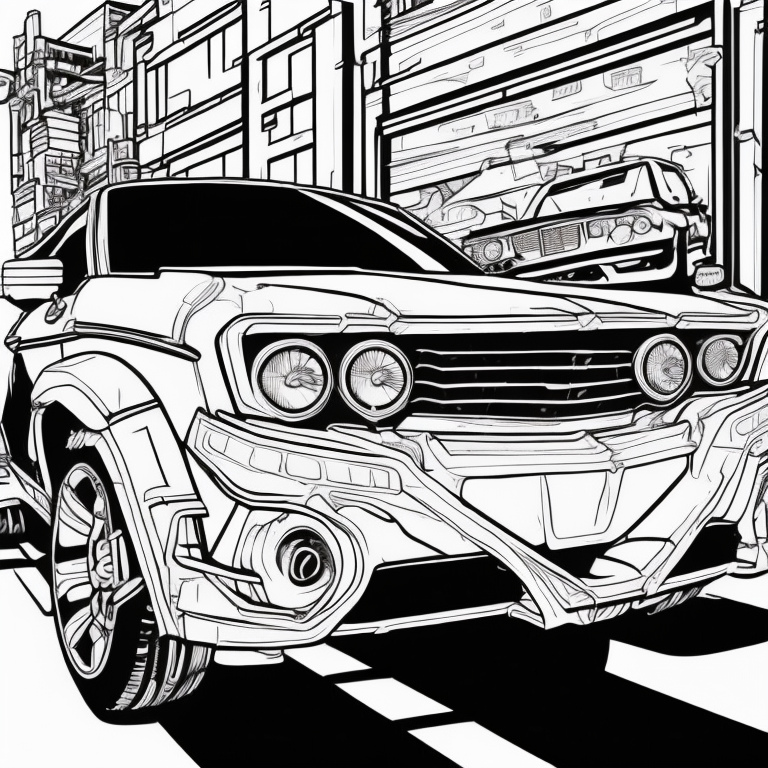 cars coloring page