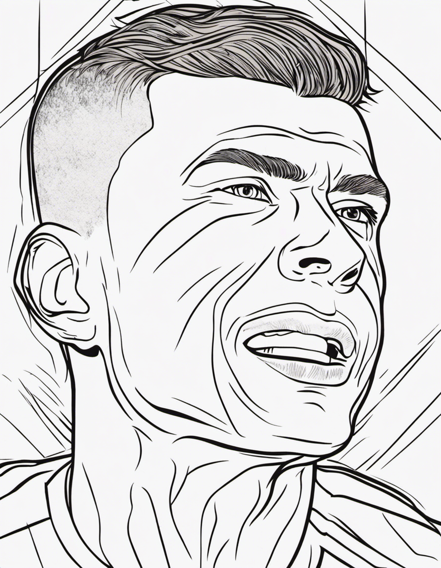 cristiano ronaldo coloring pages