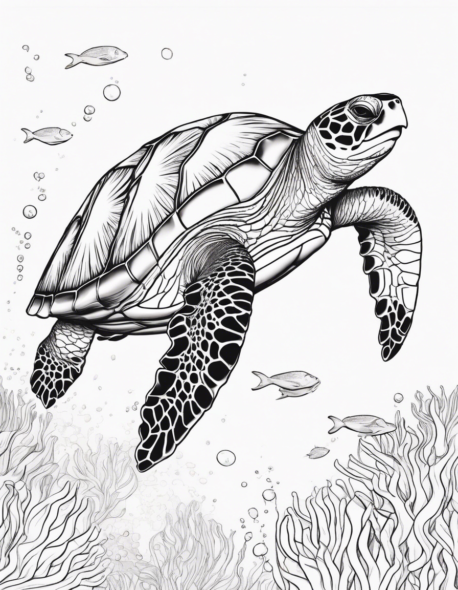 turtle coloring pages