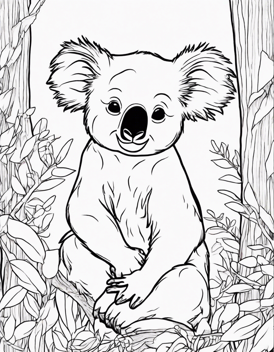 koala coloring pages