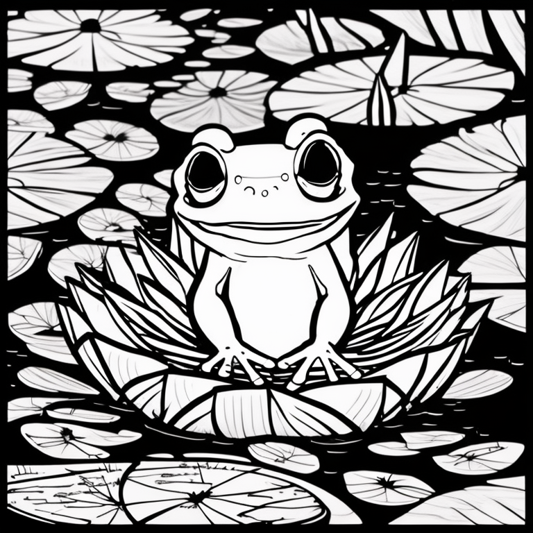 frog coloring pages