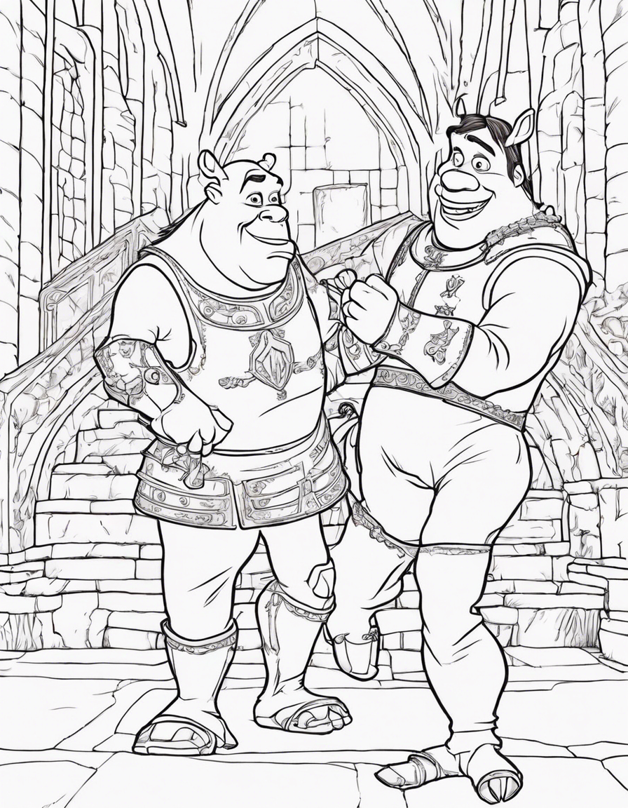 shrek coloring pages