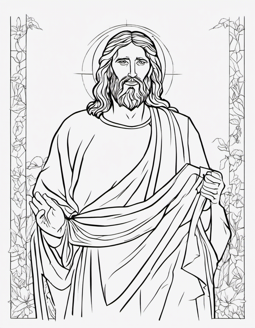 jesus coloring page