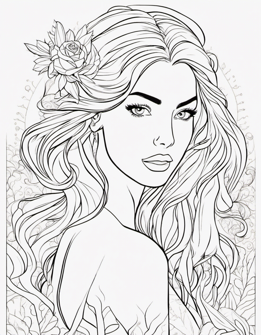 ariel coloring pages