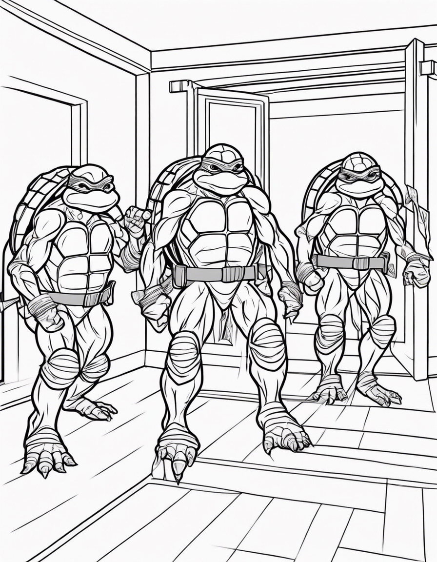 ninja turtles coloring pages