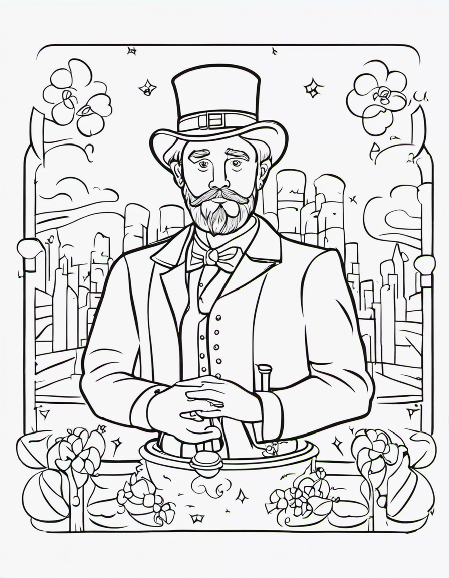 cartoon st patricks day coloring page