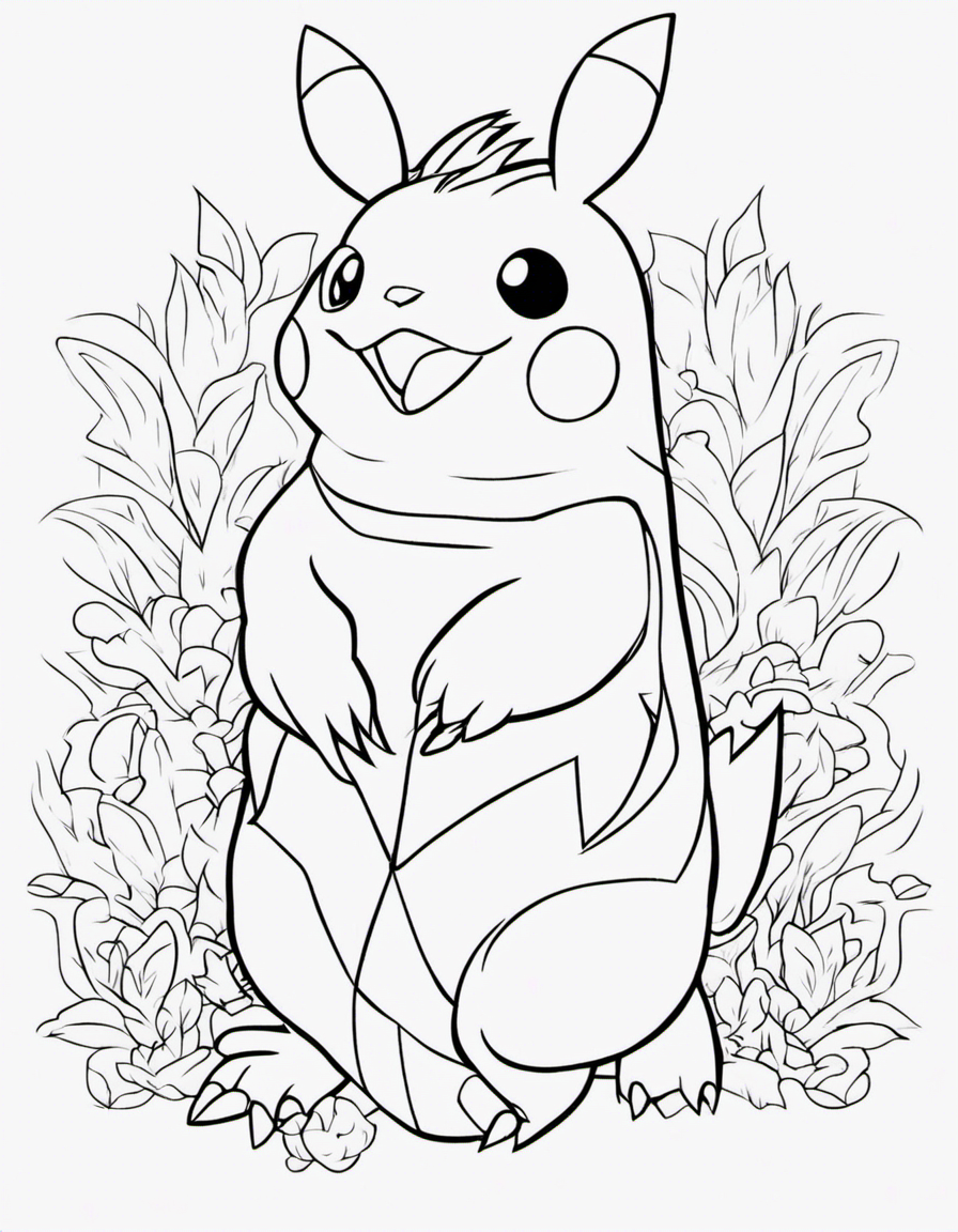 pokemon for children coloring page