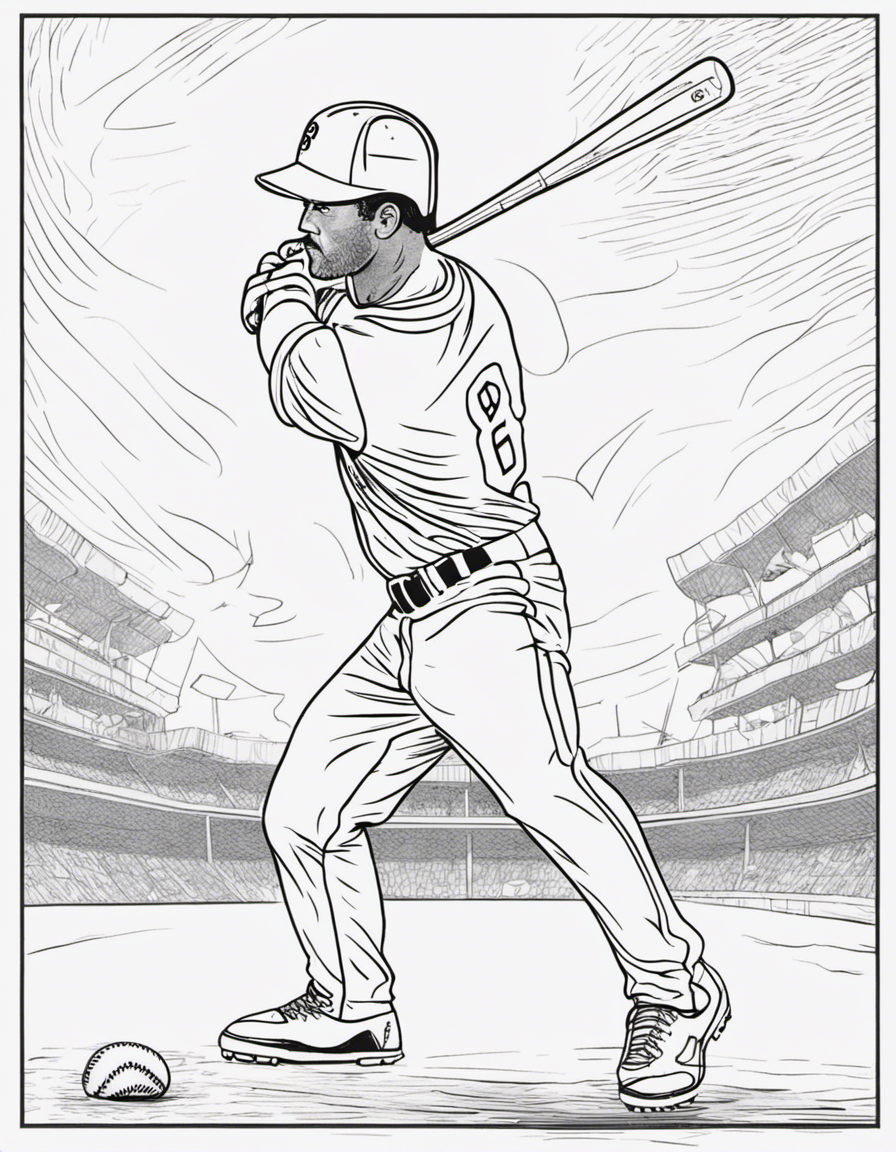 baseball coloring pages