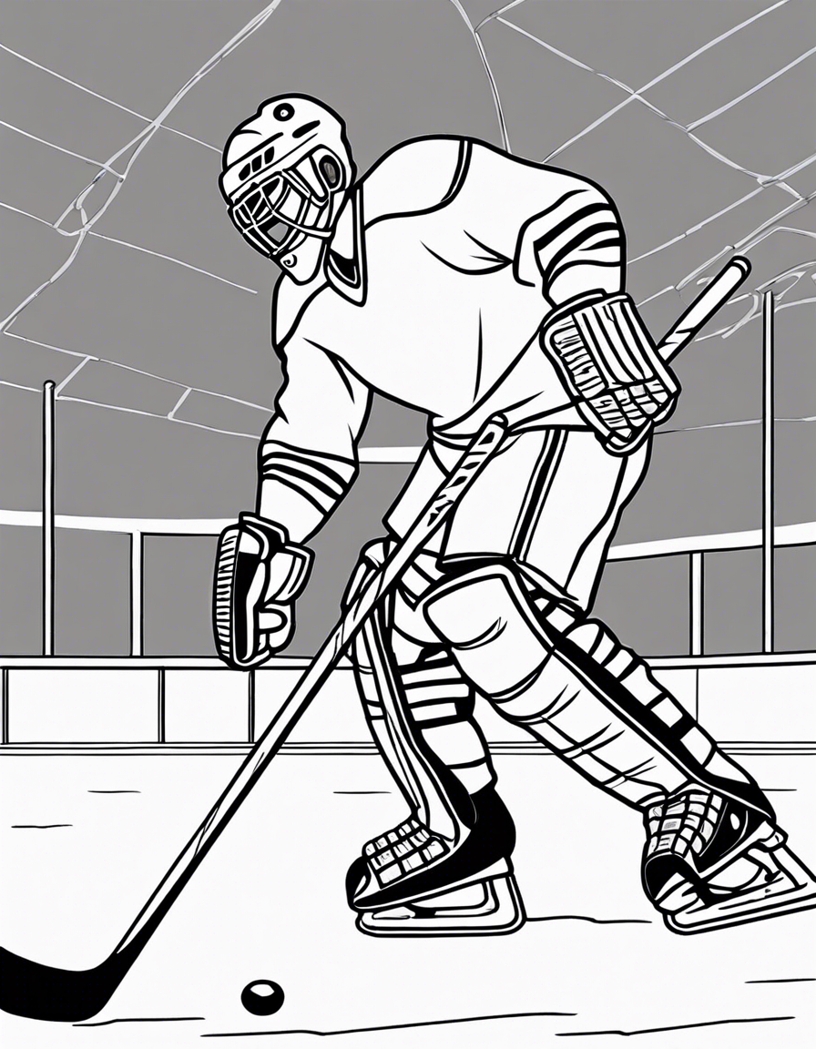 hockey coloring pages