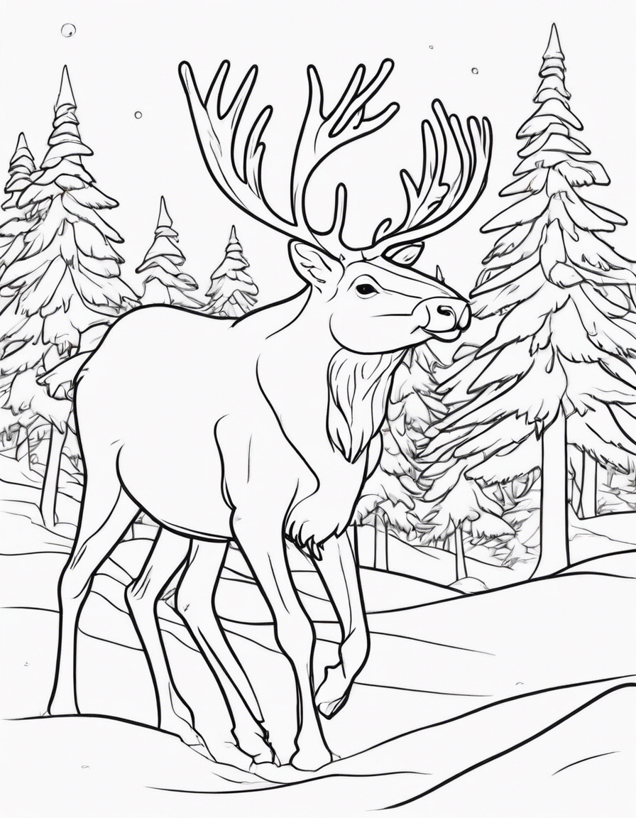 deer coloring pages