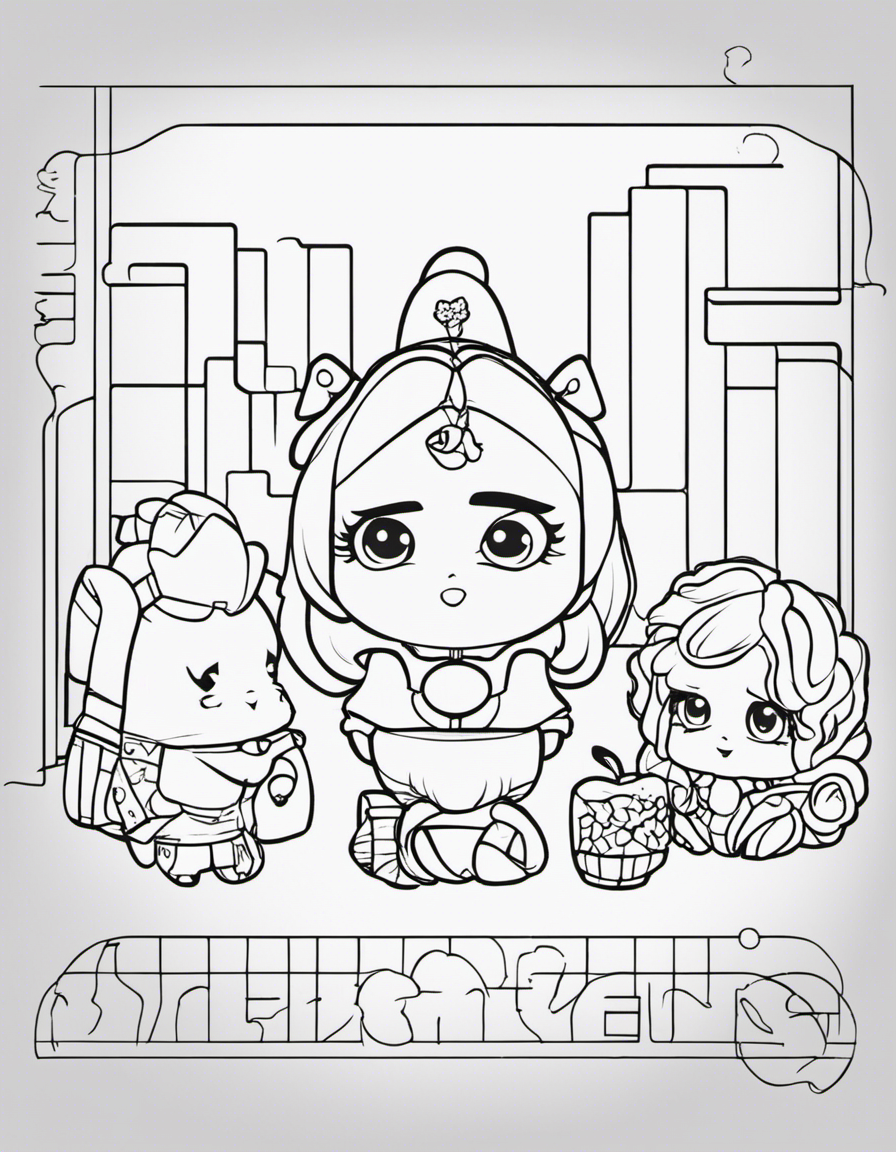 shopkins coloring page