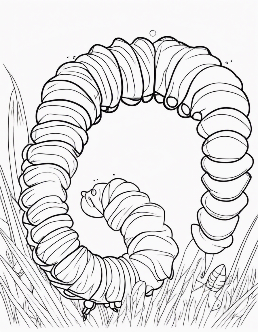 caterpillar coloring pages