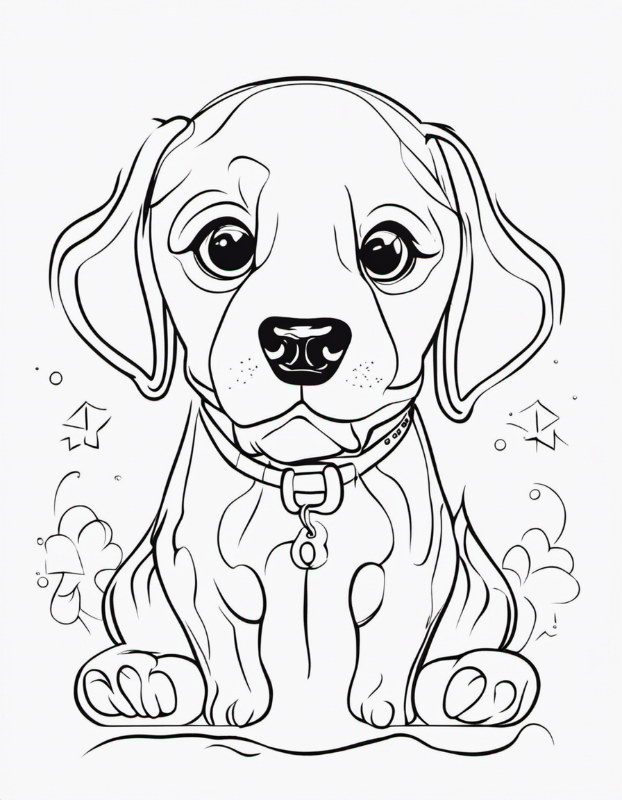 puppy coloring pages