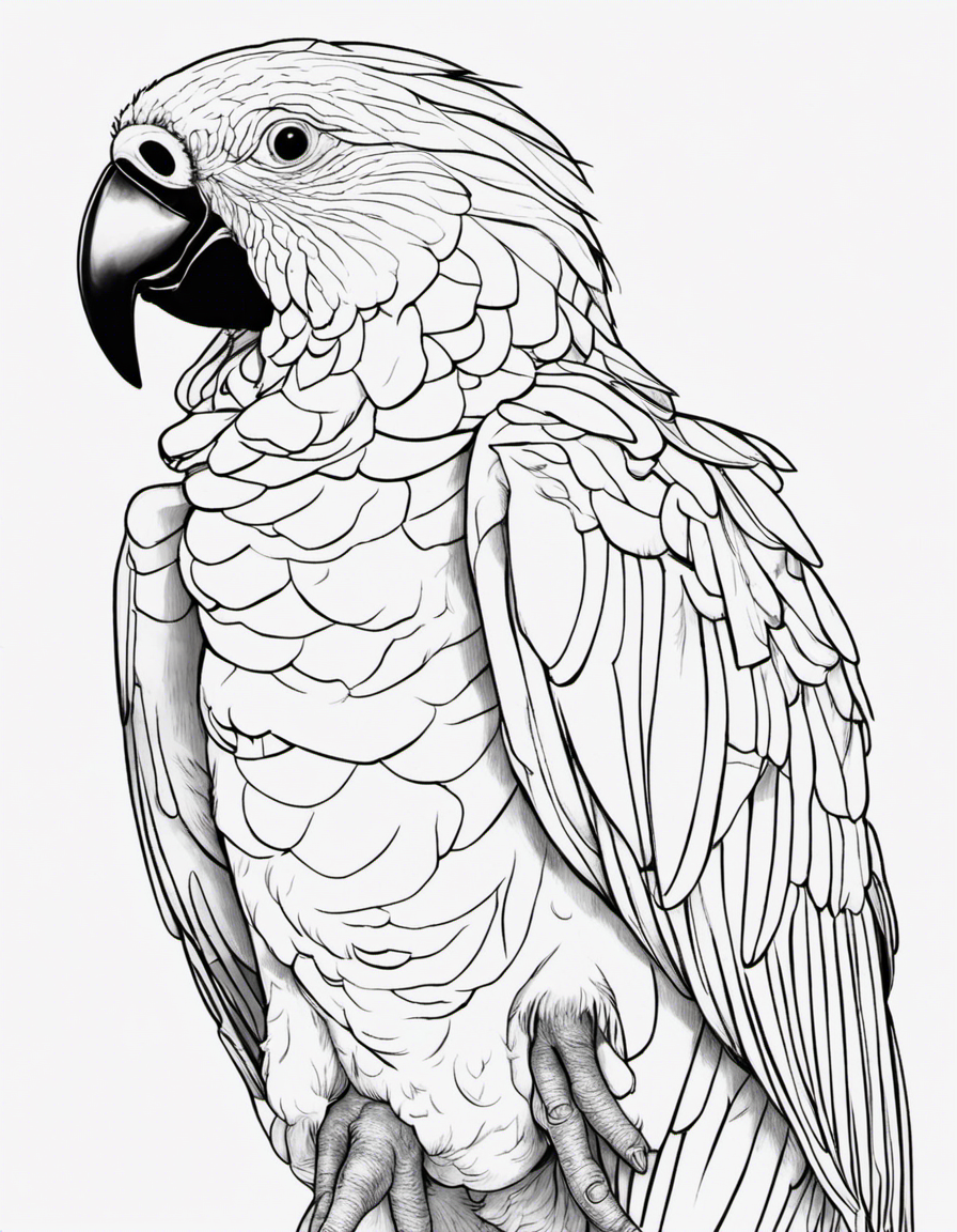 realistic parrot