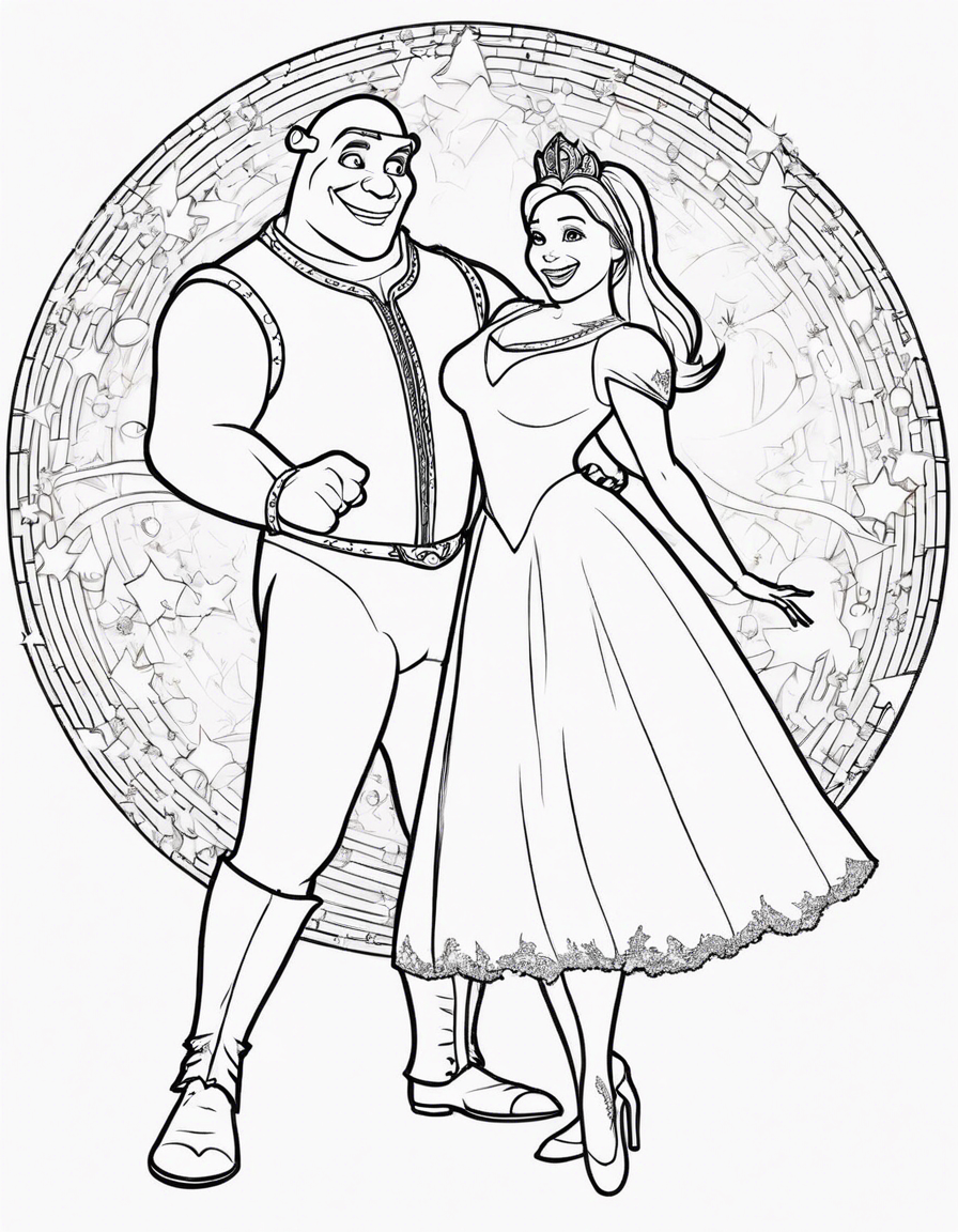 dancing coloring pages