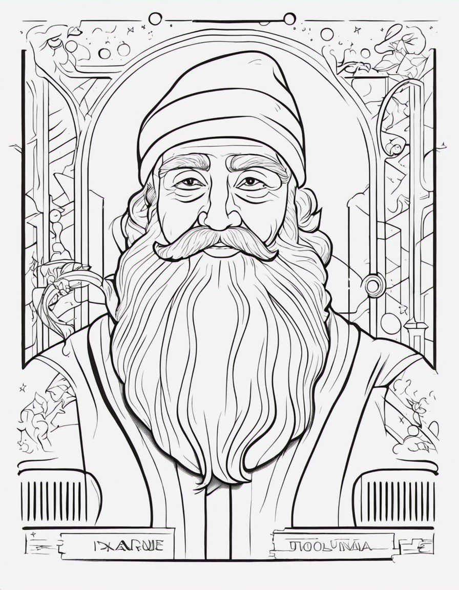 santa coloring page