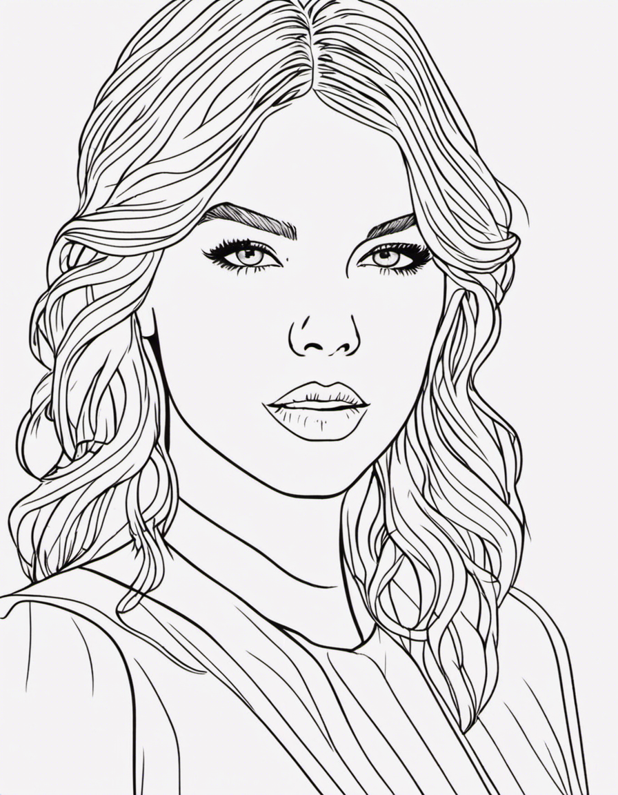 Taylor Swift Coloring Pages: Downloadable Printable Perfect for