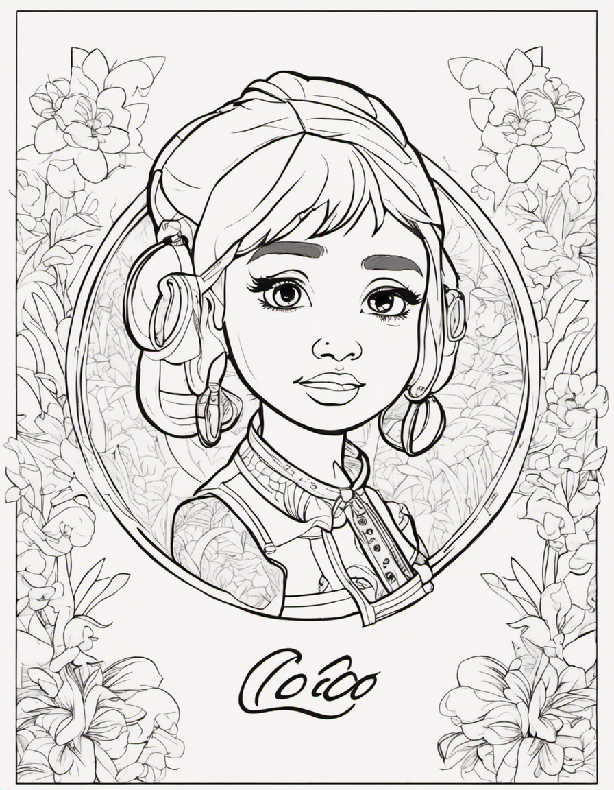 cartoon coco coloring page