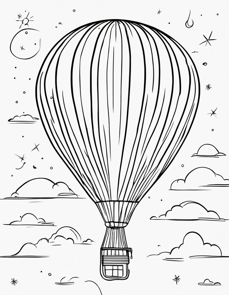 balloon coloring page