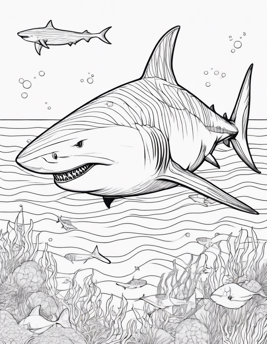shark coloring pages