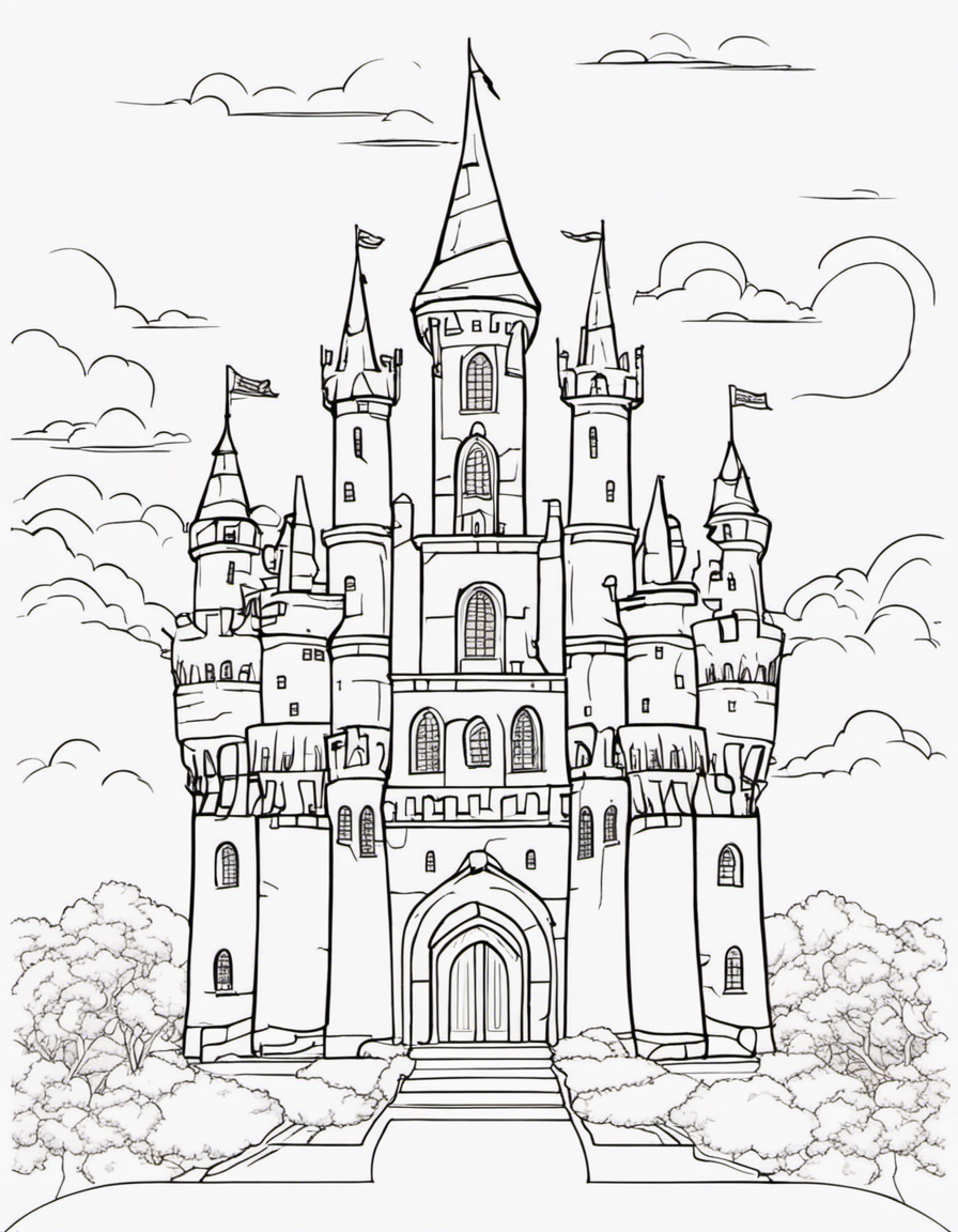 castle coloring pages