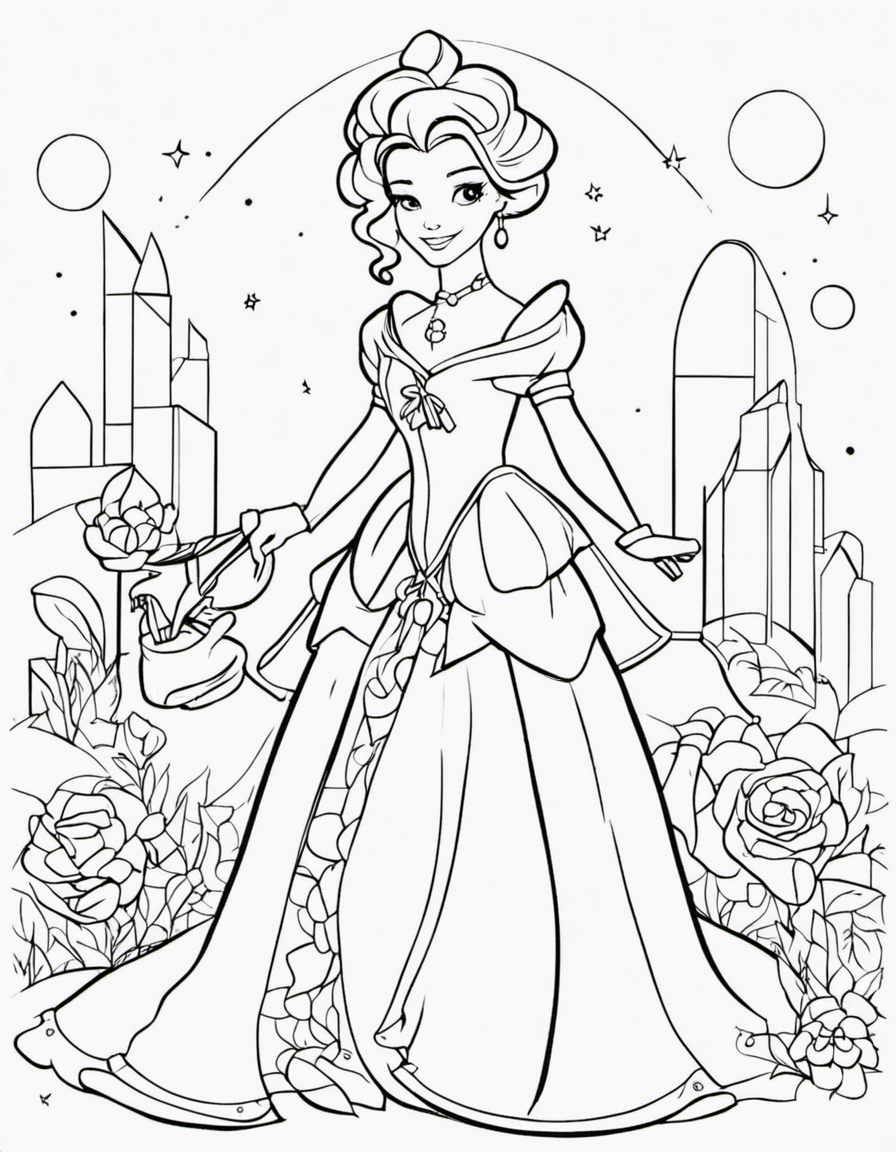 cute disney for adults coloring page