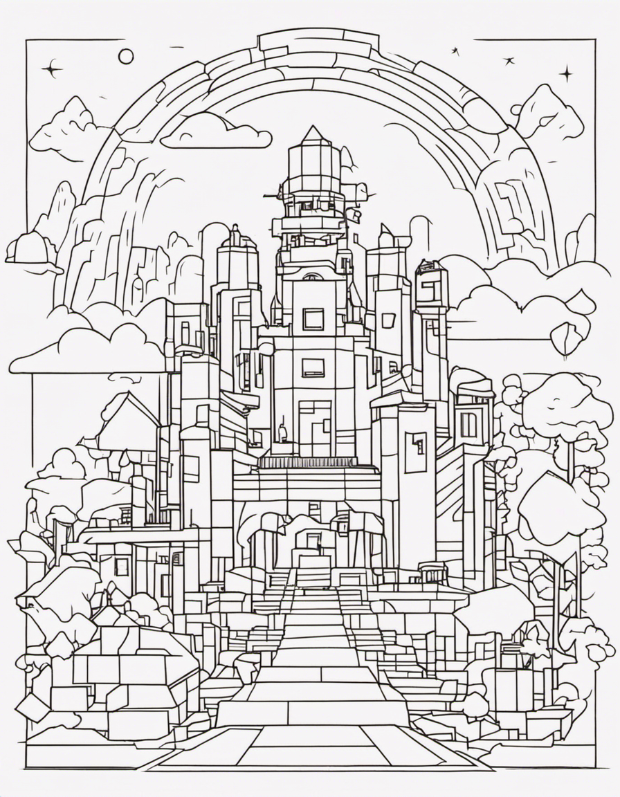 minecraft coloring page