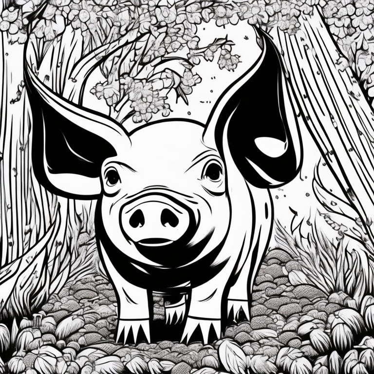 pig coloring pages