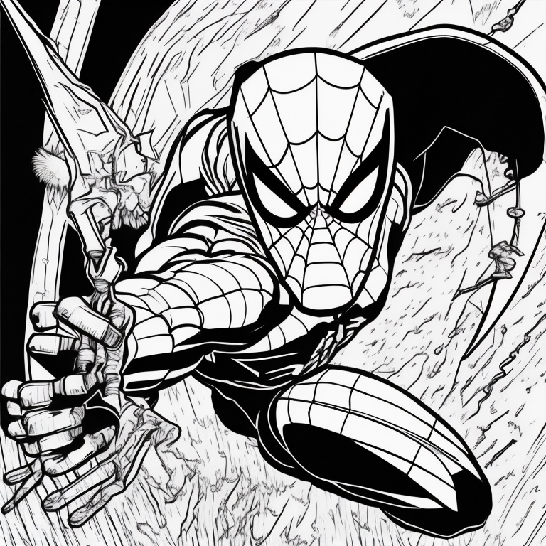 spider man coloring pages