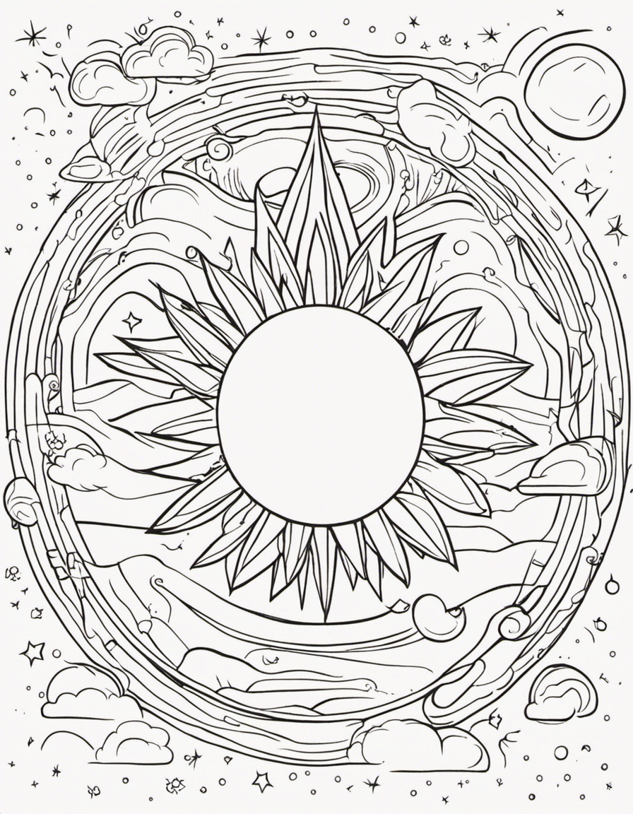 sun coloring pages