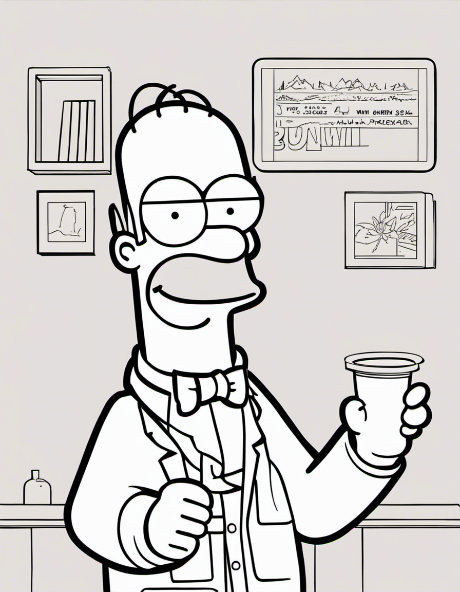 simpsons coloring page