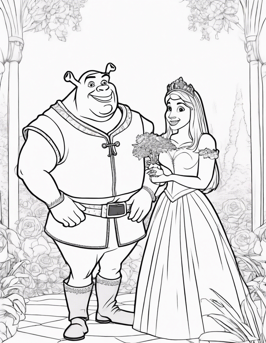 shrek coloring pages