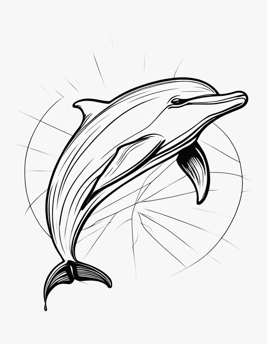 dolphin coloring page