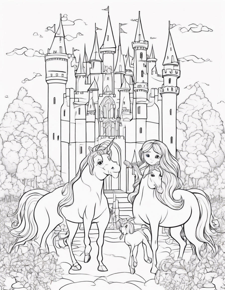 castle coloring pages