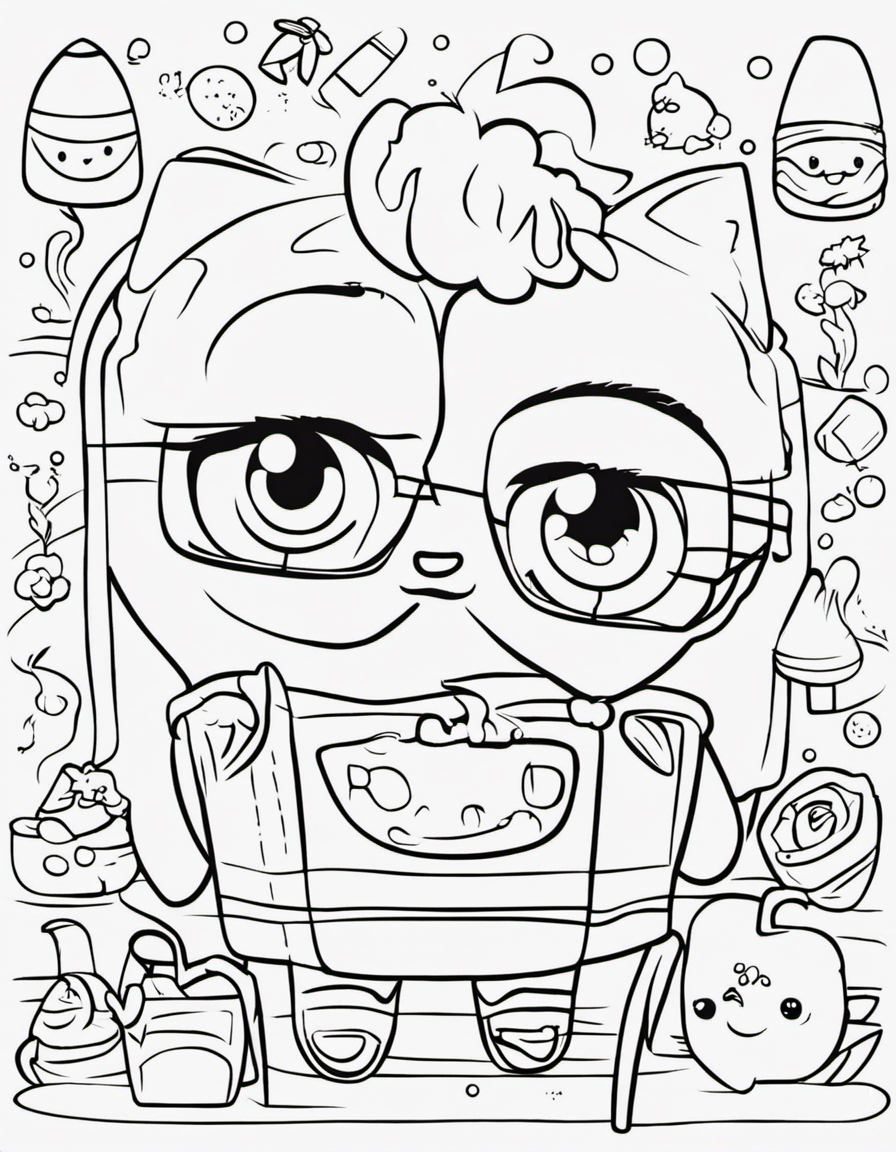 cartoon shopkins coloring page