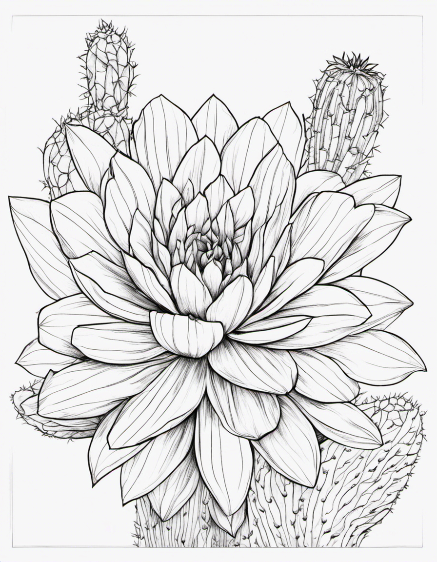 cactus coloring pages